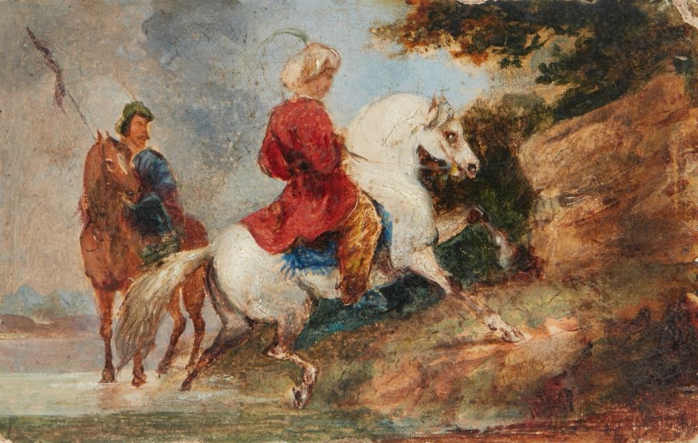 Study for figures on horseback - Eugène Delacroix