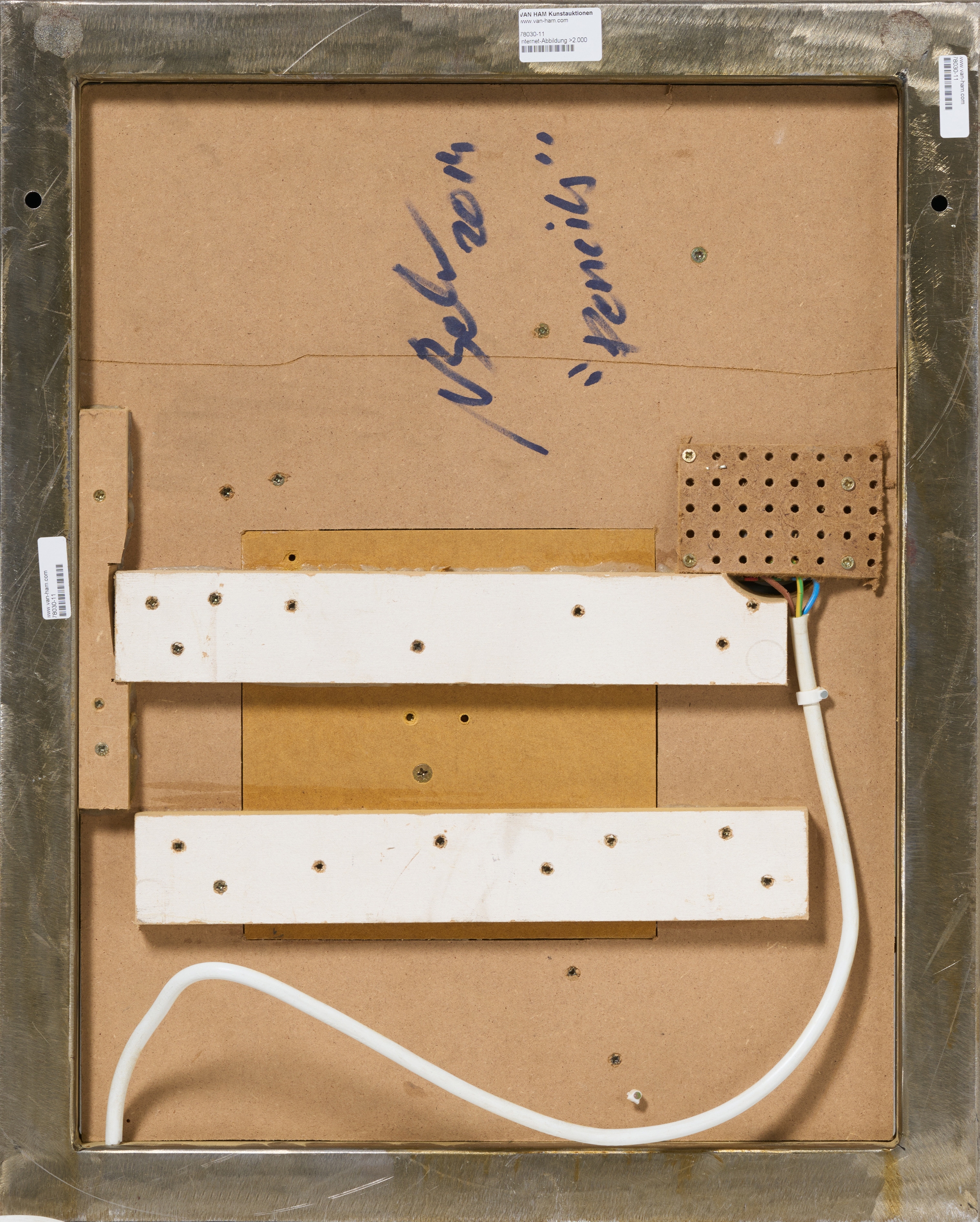 Artwork by Neil Beloufa, Pencils" (From: Vintage, Made of MDF, metal and