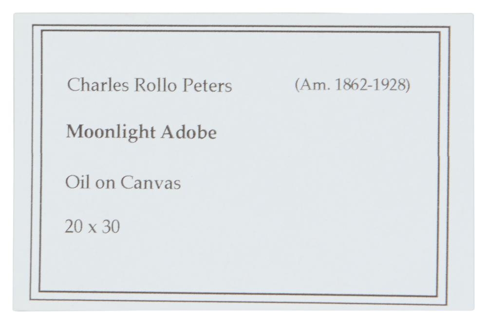 Charles Rollo Peters | Moonlight Adobe | MutualArt