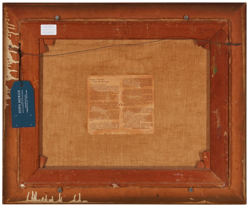 Artwork by Sidney Miller Wiggins, Lake scene, Made of Oil on canvas