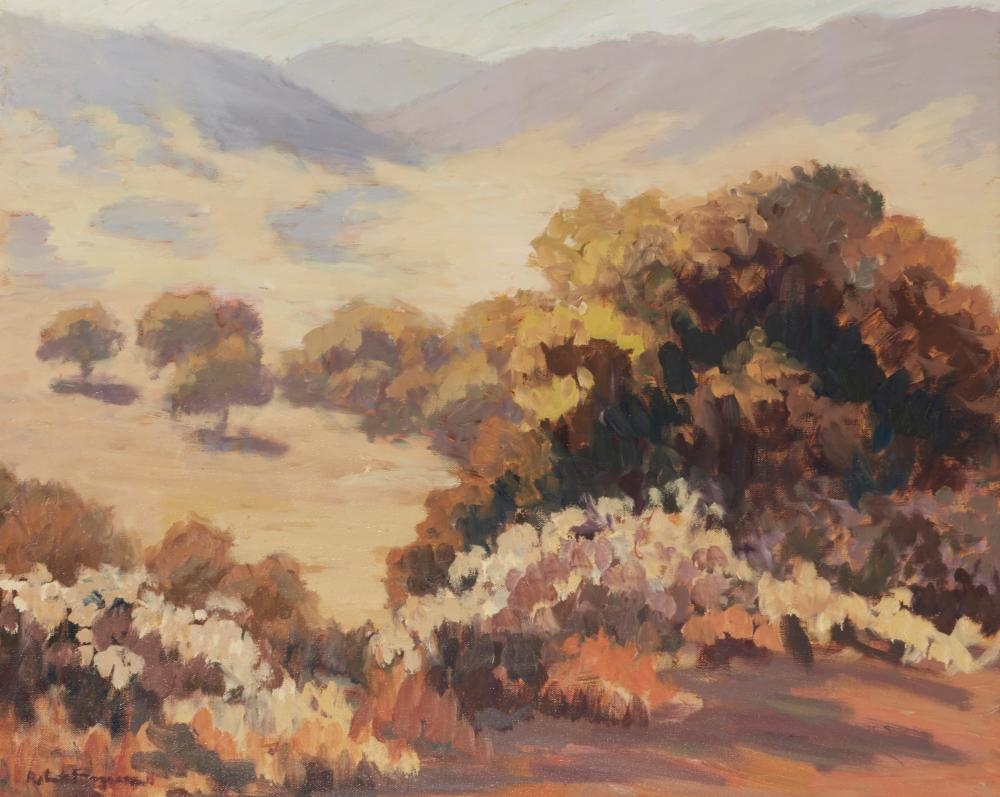 Artwork by Robert Ferguson, Road to Julian, Santa Ysabel in Evening Haze, Made of Oil on canvas