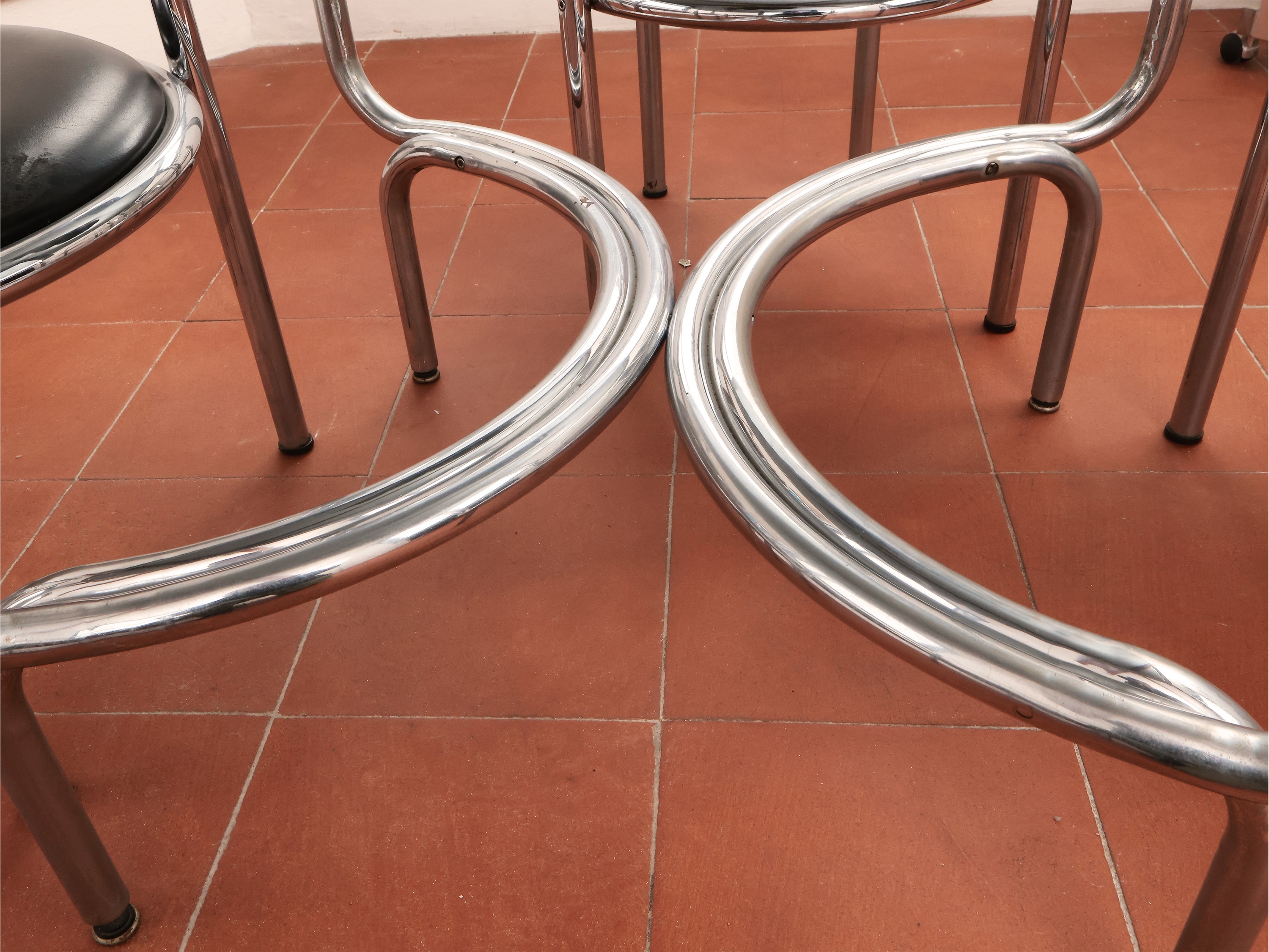 Artwork by Gae Aulenti, Locus Solus, Gae Aulenti for Poltronova, 1964, Made of chromed steel tubular