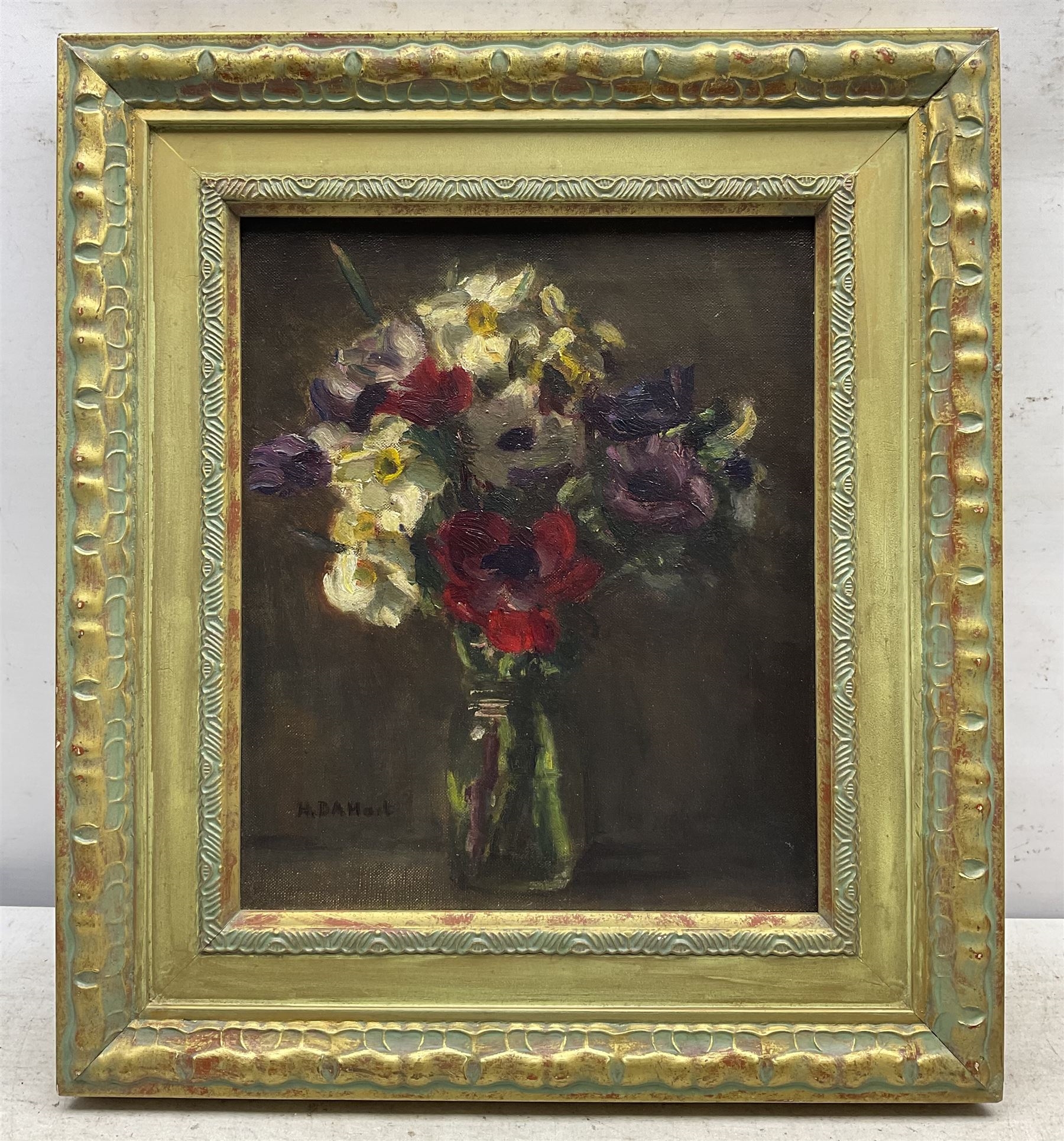 Artwork by Henry d'Arcy Hart, Still Life of Flowers in a Jar, Made of oil on canvas