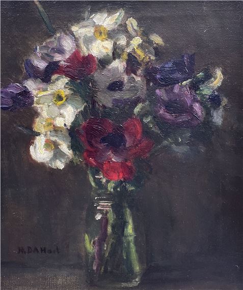 Still Life of Flowers in a Jar by Henry d'Arcy Hart