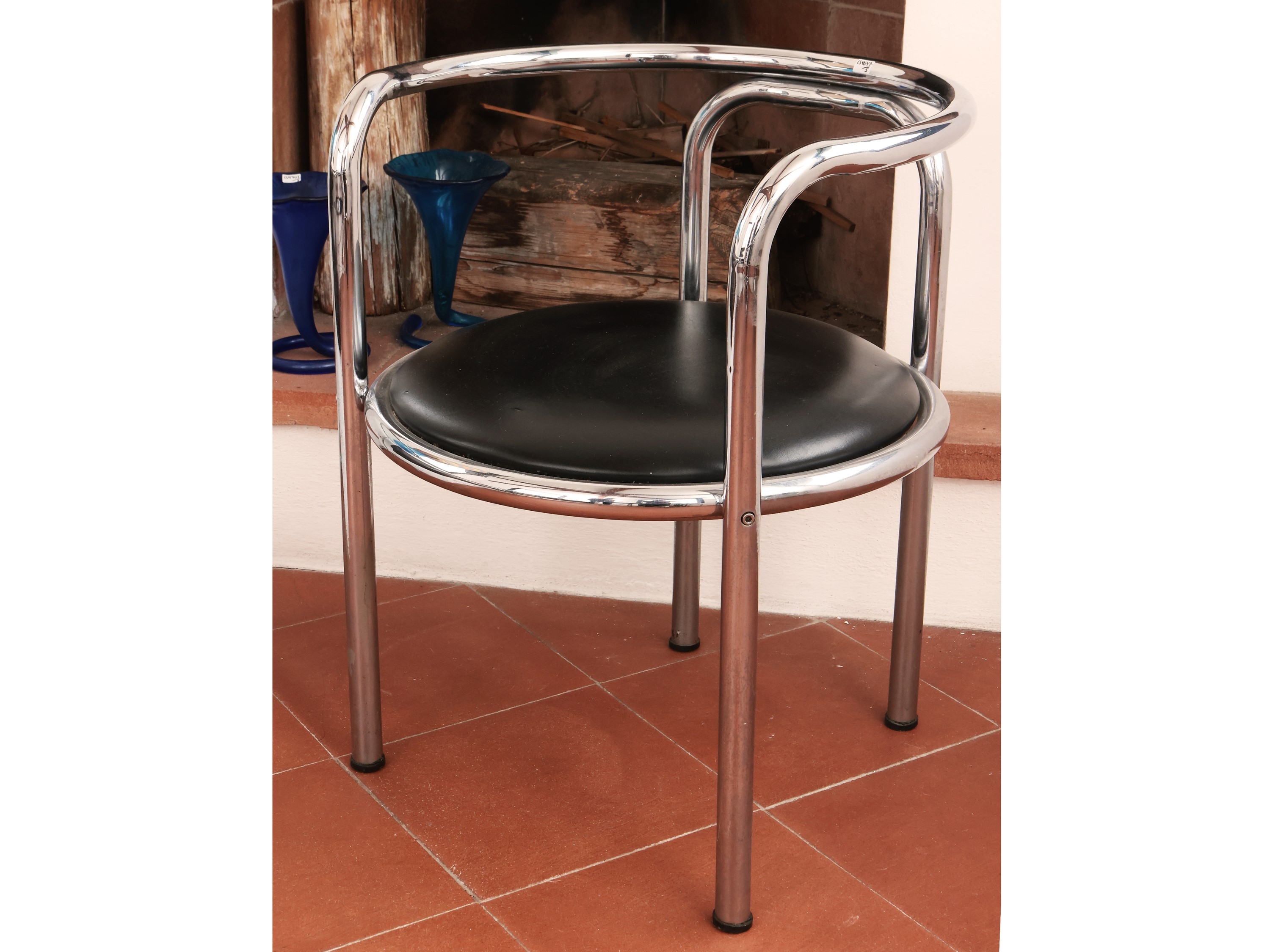 Artwork by Gae Aulenti, Locus Solus, Gae Aulenti for Poltronova, 1964, Made of chromed steel tubular