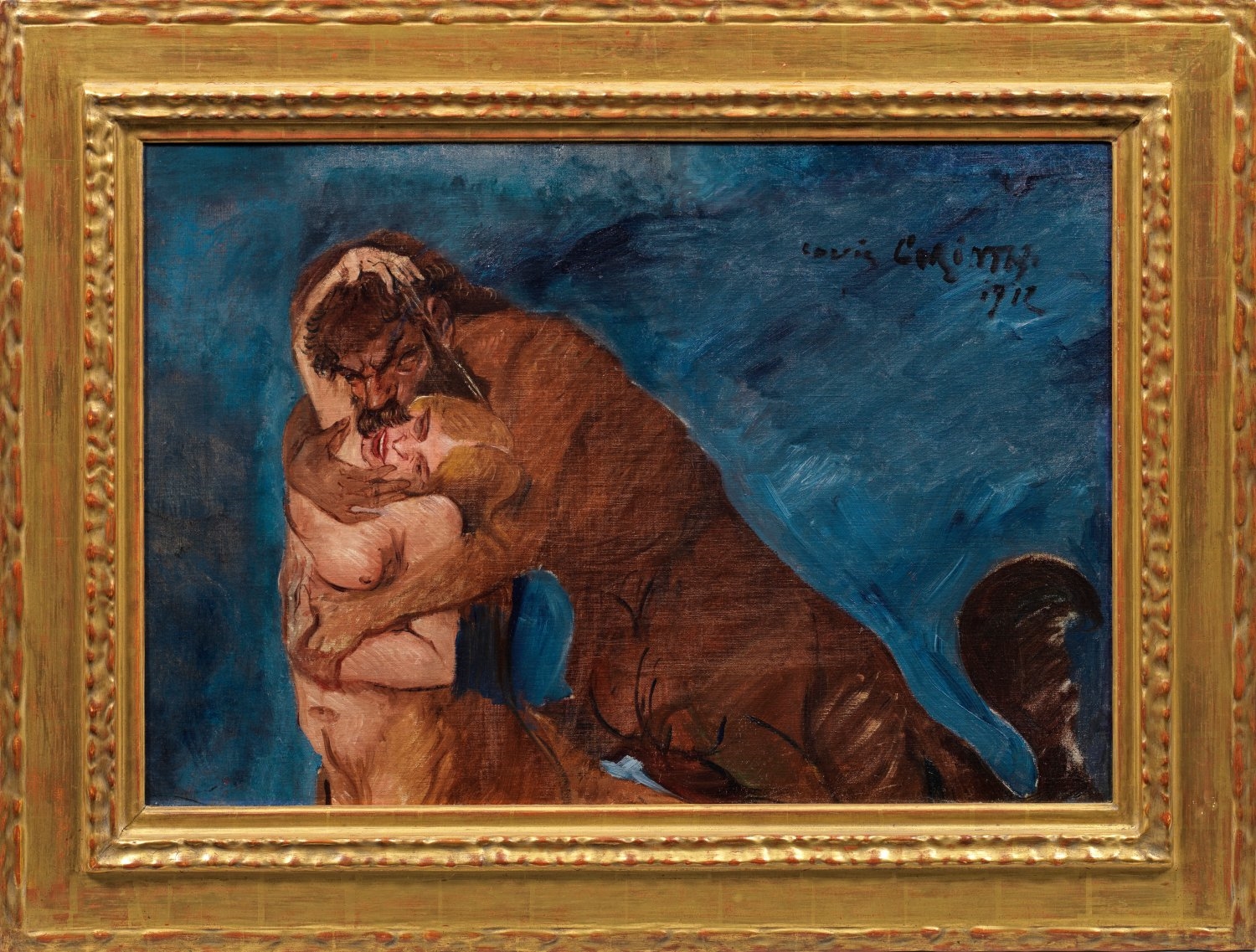 Das furios gemalte Werk mit dem sich begierig vereinigenden Zentaurenpaar entstand 1917 - Lovis Corinth