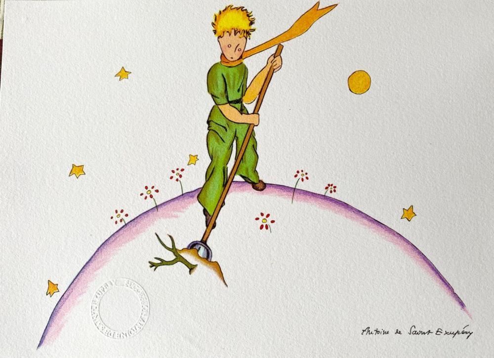Exupéry (after) - Le Petit Prince sur sa planète (The Little Prince On His Planet) - Antoine de Saint-Exupéry