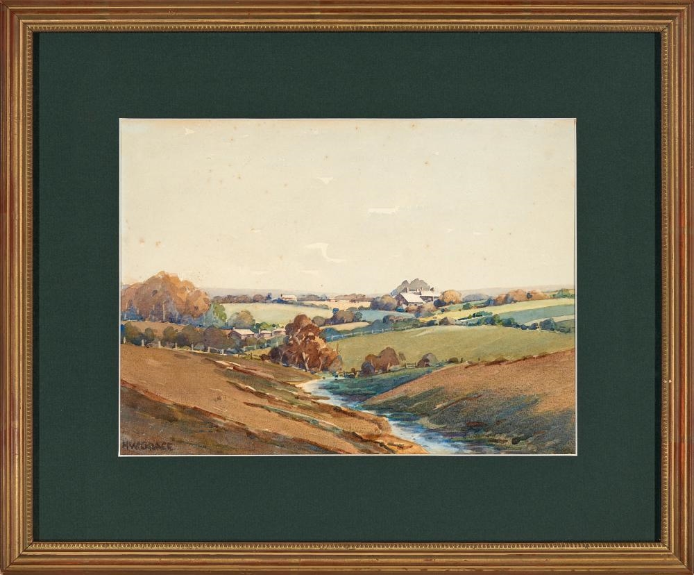 Artwork by Hubert Wesley Grace, HUBERT WESLEY GRACE, Made of watercolour