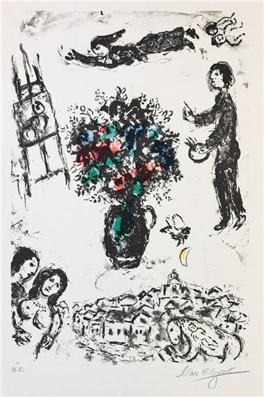 Marc Chagall | Marc Chagall (1887-1985) Pencil Signed Lithograph ...