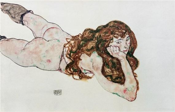 Egon Schiele (1890-1918) Print on Paper by Egon Schiele, 1917