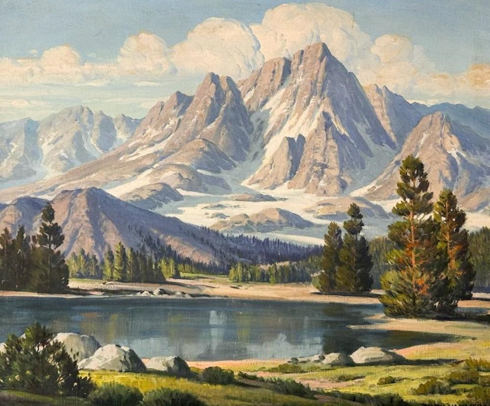 Ralph Hammeras (1894 -1970) Oil on Canvas Mountain Landscape by Ralph Hammeras