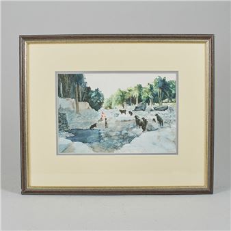 Feeding time at Nakhl". Signerad - Tono Stokes