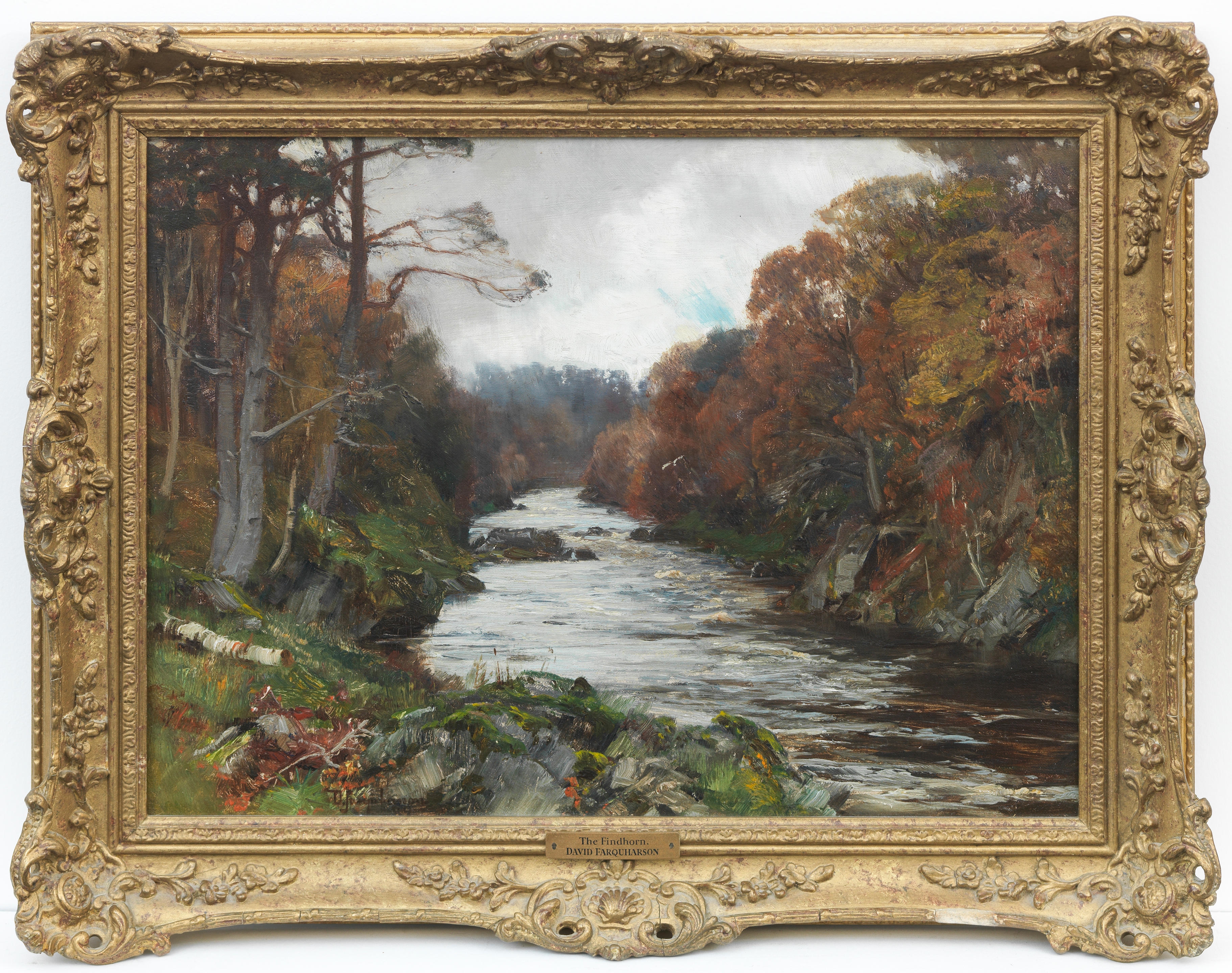 Artwork by David Farquharson, The Findhorn, Made of oil on canvas