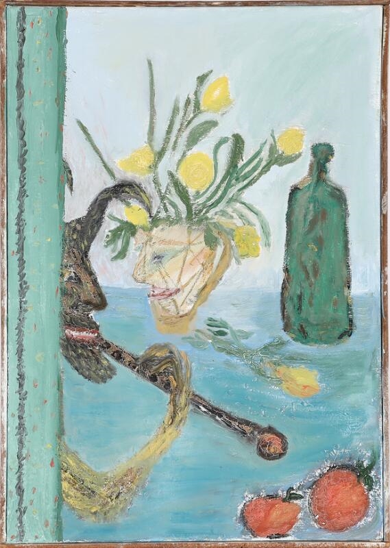 Artwork by Astrid Midskard, Panisk krukke, Made of Oil on canvas