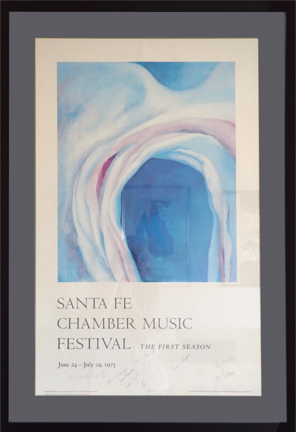 Artwork by Georgia O'Keeffe, SANTA FE CHAMBER MUSIC FESTIVAL, Made of OFFSET LITHOGRAPH