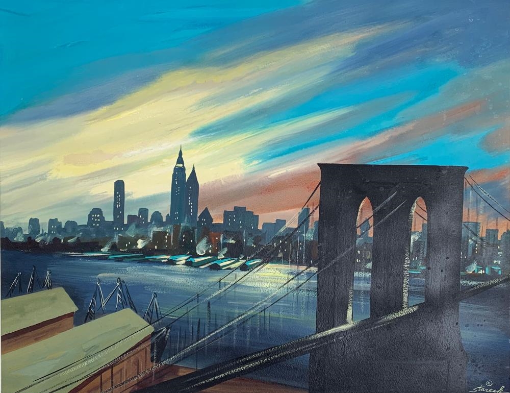 Edgar A. Stareck | UNTITLED (CITYSCAPE) (Circa 1950s) | MutualArt