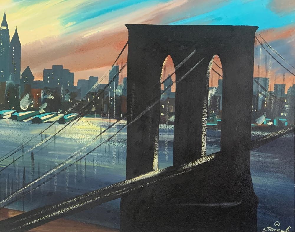 Edgar A. Stareck | UNTITLED (CITYSCAPE) (Circa 1950s) | MutualArt