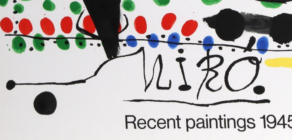 Joan Miró | RECENT PAINTINGS 1945-1963 EXHIBITION (1966) | MutualArt
