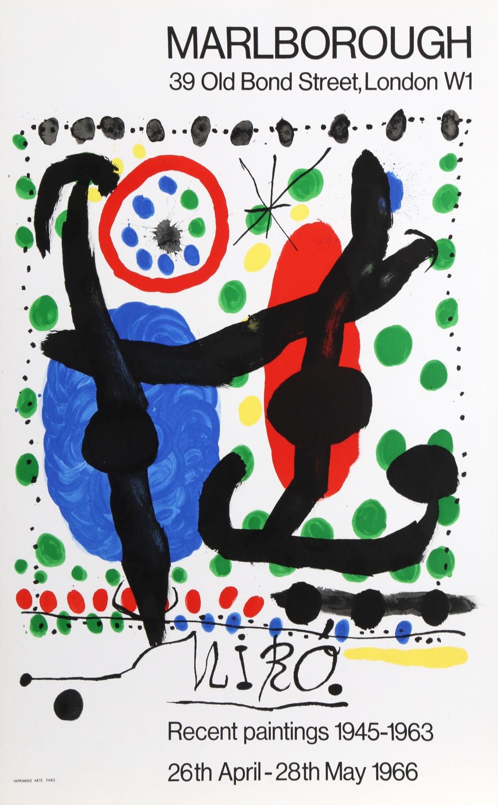 Joan Miró | RECENT PAINTINGS 1945-1963 EXHIBITION (1966) | MutualArt