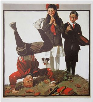 COUSIN REGINALD IN CUT OUT - Norman Rockwell