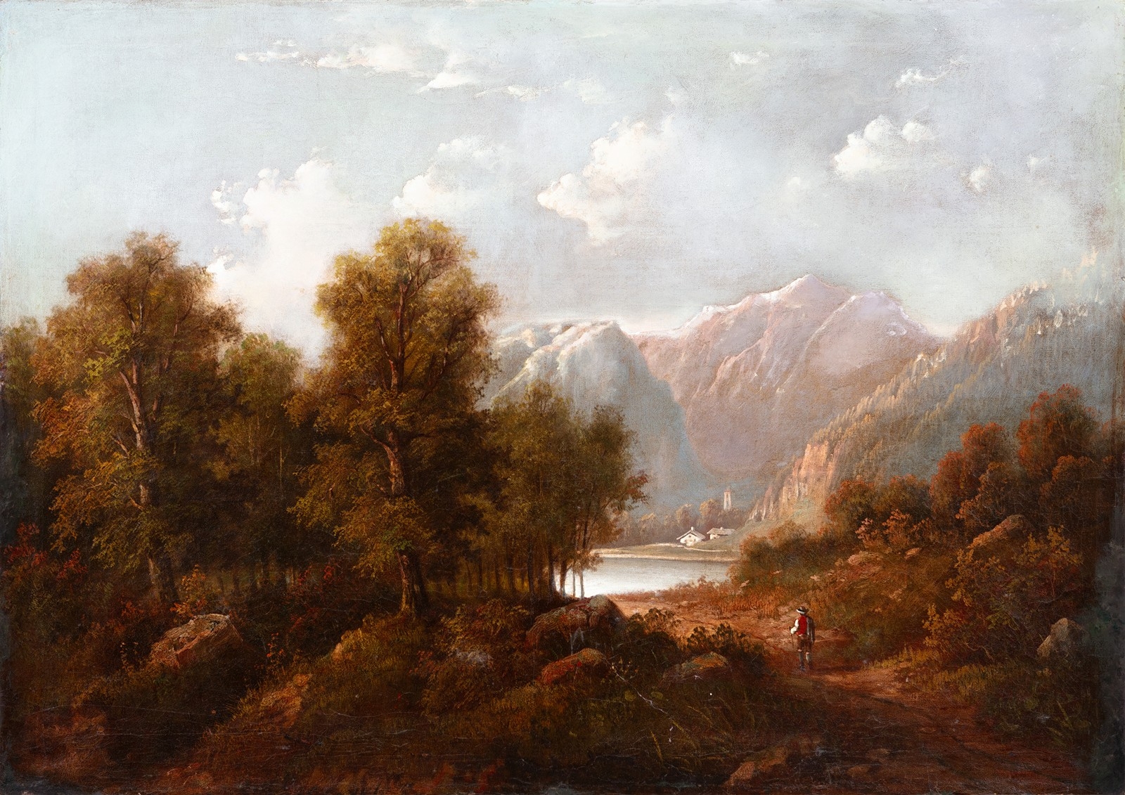 Alpská krajina - Austrian School, 19th Century