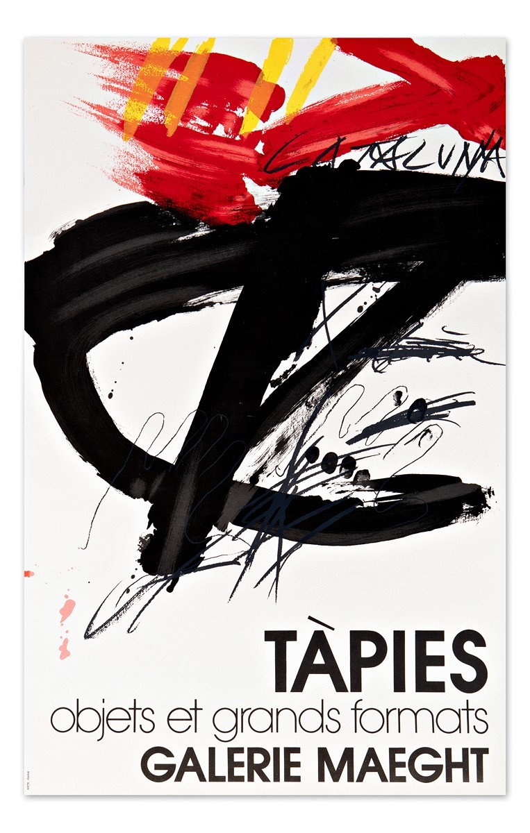 Plakát k výstavě v galerii Maeght - Antoni Tàpies