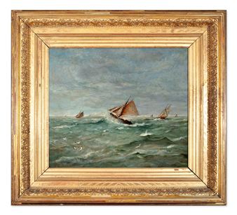 Moře s plachetnicemi - César Adrien Graillon