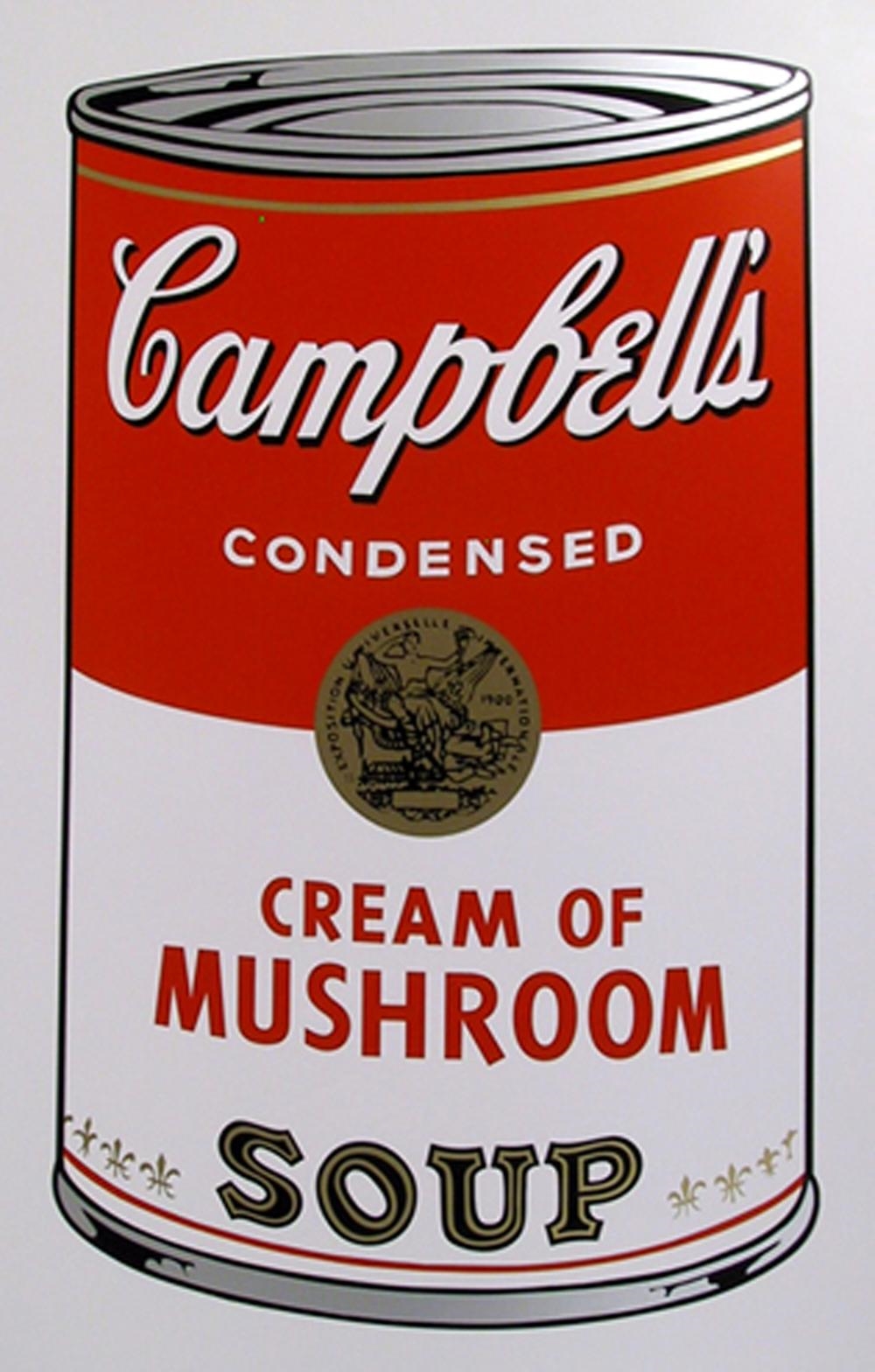 CAMPBELL'S SOUP CAN: CREAM OF MUSHROOM - Andy Warhol