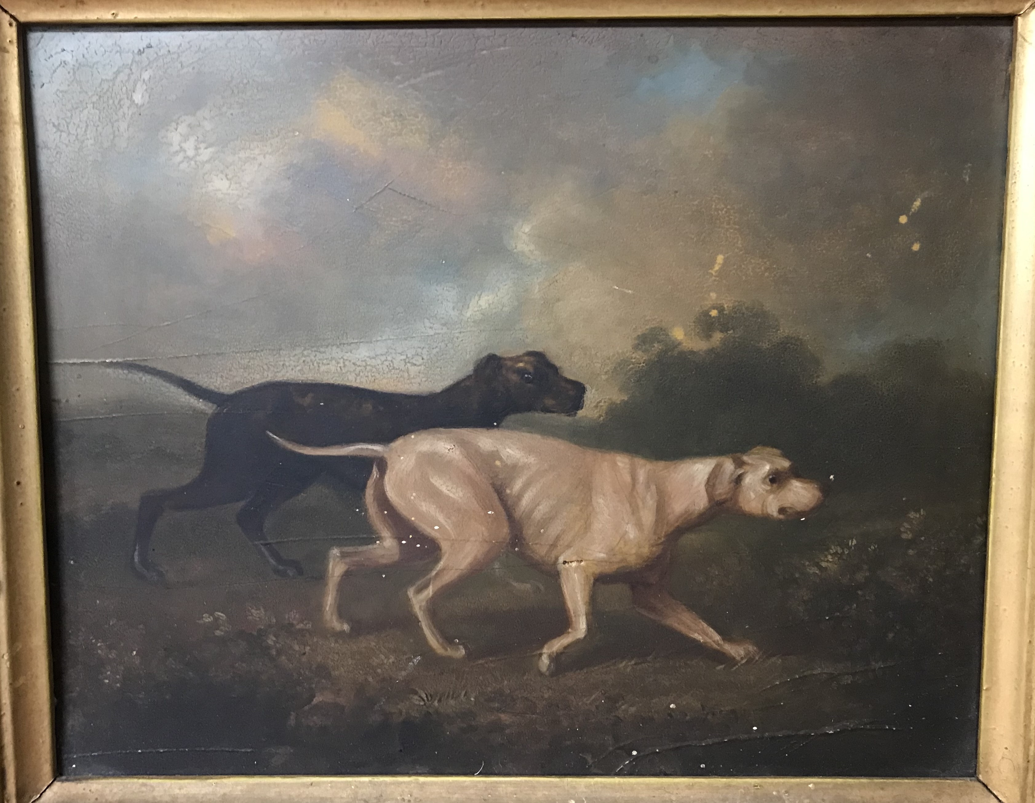 Samuel Raven | A setter and pointer at work | MutualArt