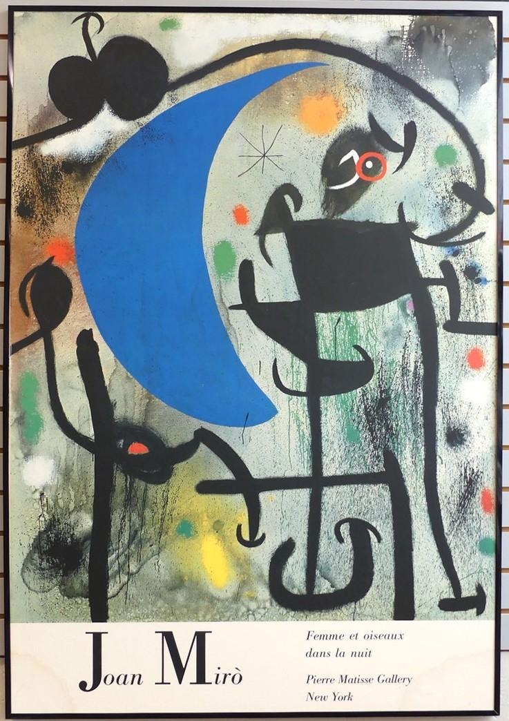Femme Et Oiseaux Dans La Nuit - Joan Miró