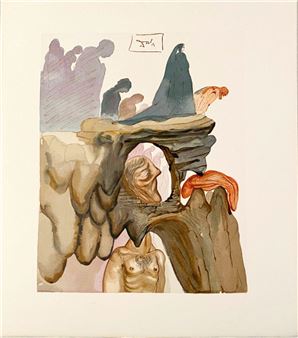 La Divine Comédie - Enfer 22 - Les Prévaricateurs - Salvador Dalí