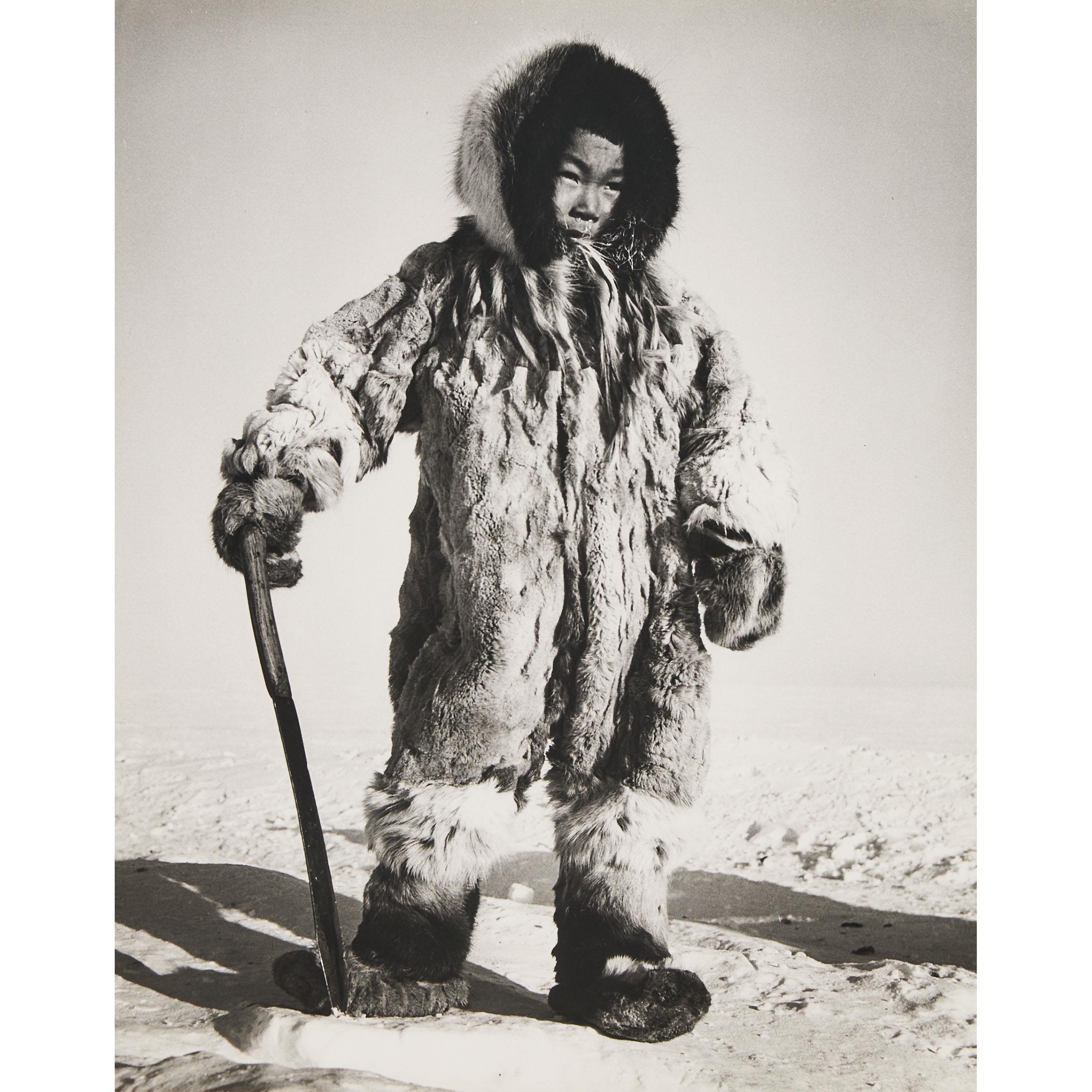 Richard Harrington | YOUNG INUIT WITH SNOWKNIFE SOUTH OF COPPERMINE ...