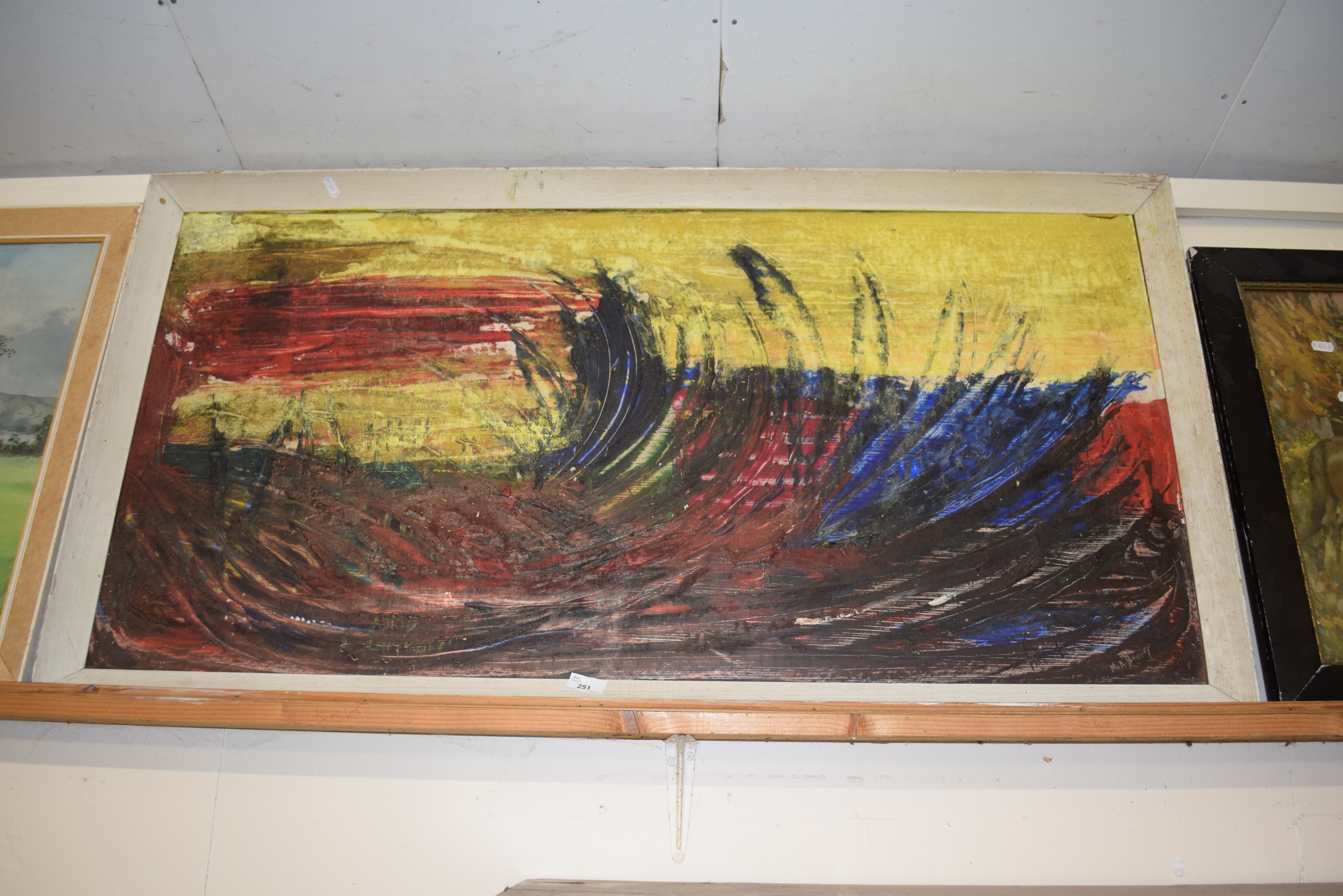 Artwork by M. A. Bussey, M A Bussey, Made of oil on board