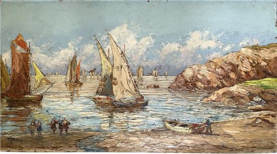 Marine scene Oil... - Lot by Robert Giovani