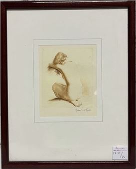 Nude woman from behind - Jean Viboud