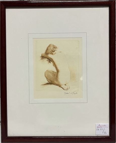 Nude woman from behind - Jean Viboud