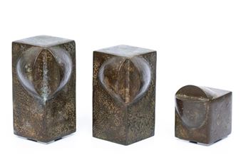 Geometrisch drievoudig bronzen - Jan Willem Rädecker