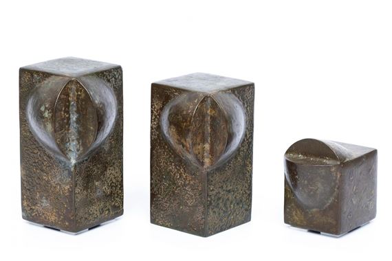 Geometrisch drievoudig bronzen - Jan Willem Rädecker