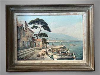 Boats moored in... - Lot - Jean Prolat