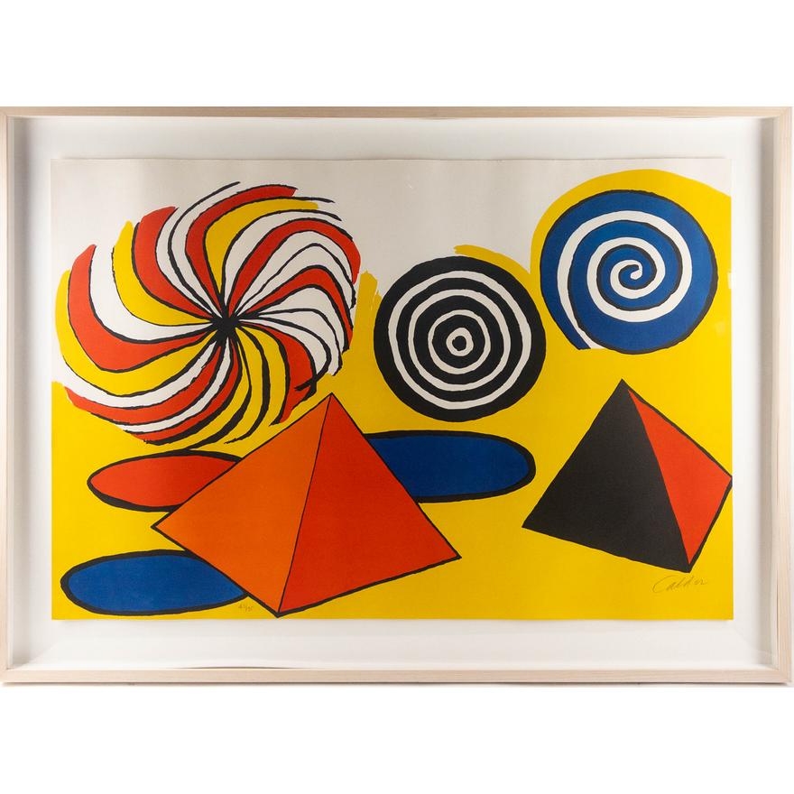 Alexander Calder | PYRAMIDS AND SPIRALS (1970) | MutualArt