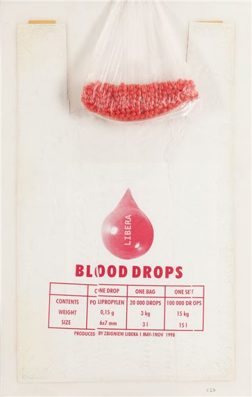 Blood drops by Zbigniew Libera, 1998