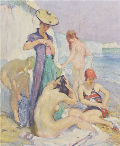 Female bathers by Alfred Palmer