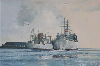 Boats at sea - Eileen James