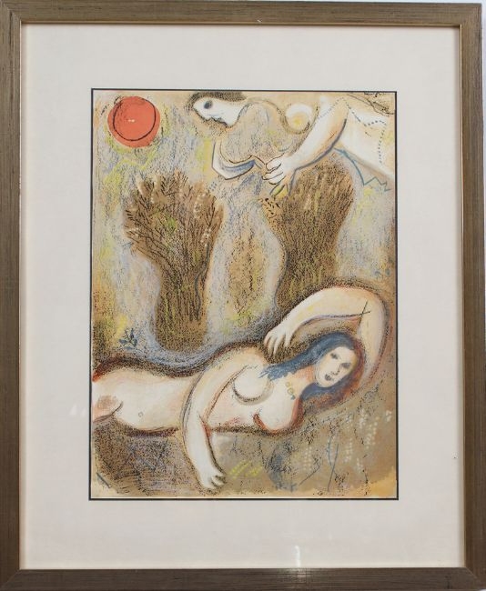 Ruth zu Füßen Boas - Marc Chagall