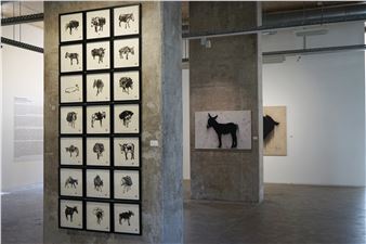 Sadik Kwaish Alfraji: Charcoal, Ink and a Donkey - Galerie Tanit, Beirut