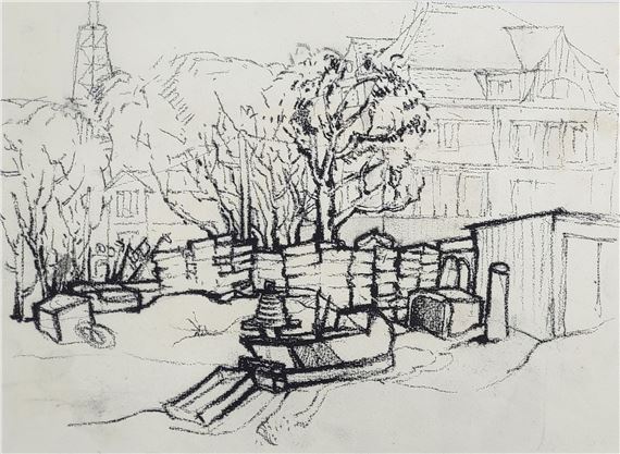 Klaus Peter (1943 Russe/Bulgarien – 1999 Ückeritz) „Am Fischerstrand bei Heringsdorf - Klaus Peter Dulke