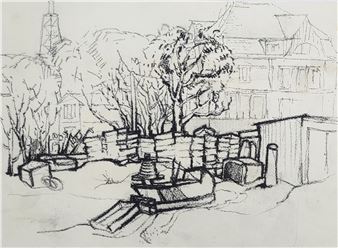 Klaus Peter (1943 Russe/Bulgarien – 1999 Ückeritz) „Am Fischerstrand bei Heringsdorf - Klaus Peter Dulke