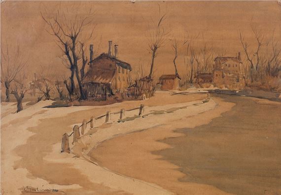 Last snow in Malcontenta, 1946 - Giovanni Giuliani