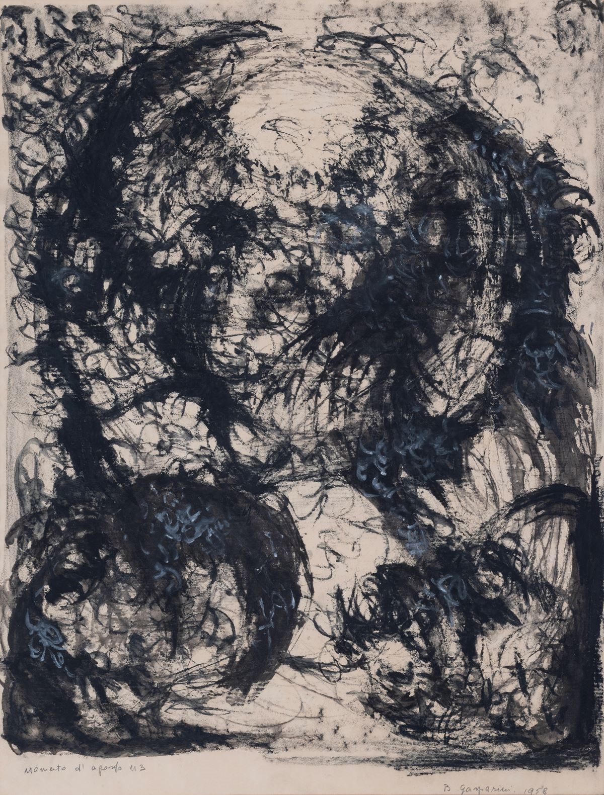 Artwork by Bruna Gasparini, August moment, 1958, Made of mixed media on paper