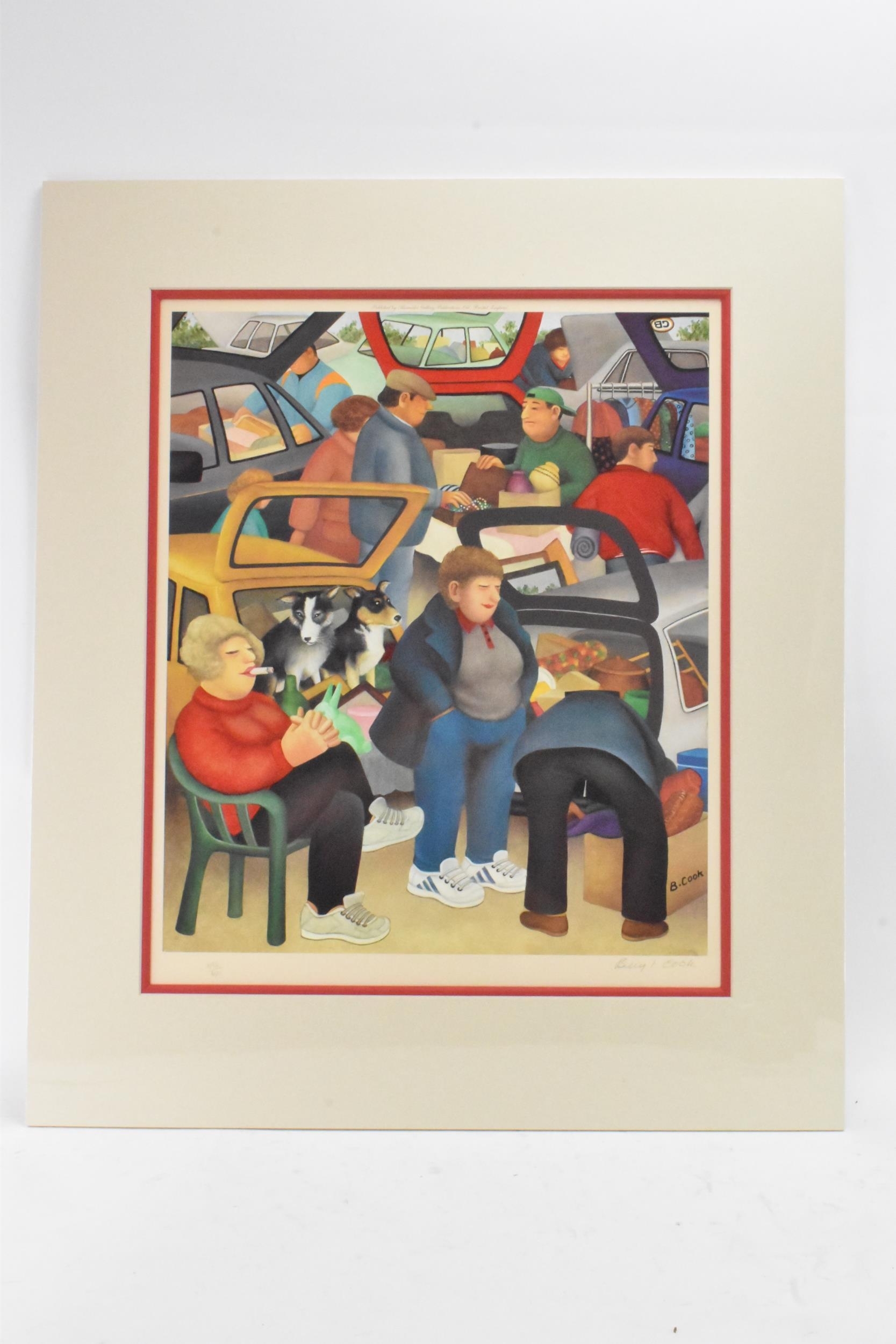 Beryl Cook (1926-2008) 'The Boot Sale' signed limited edition print - Beryl Cook